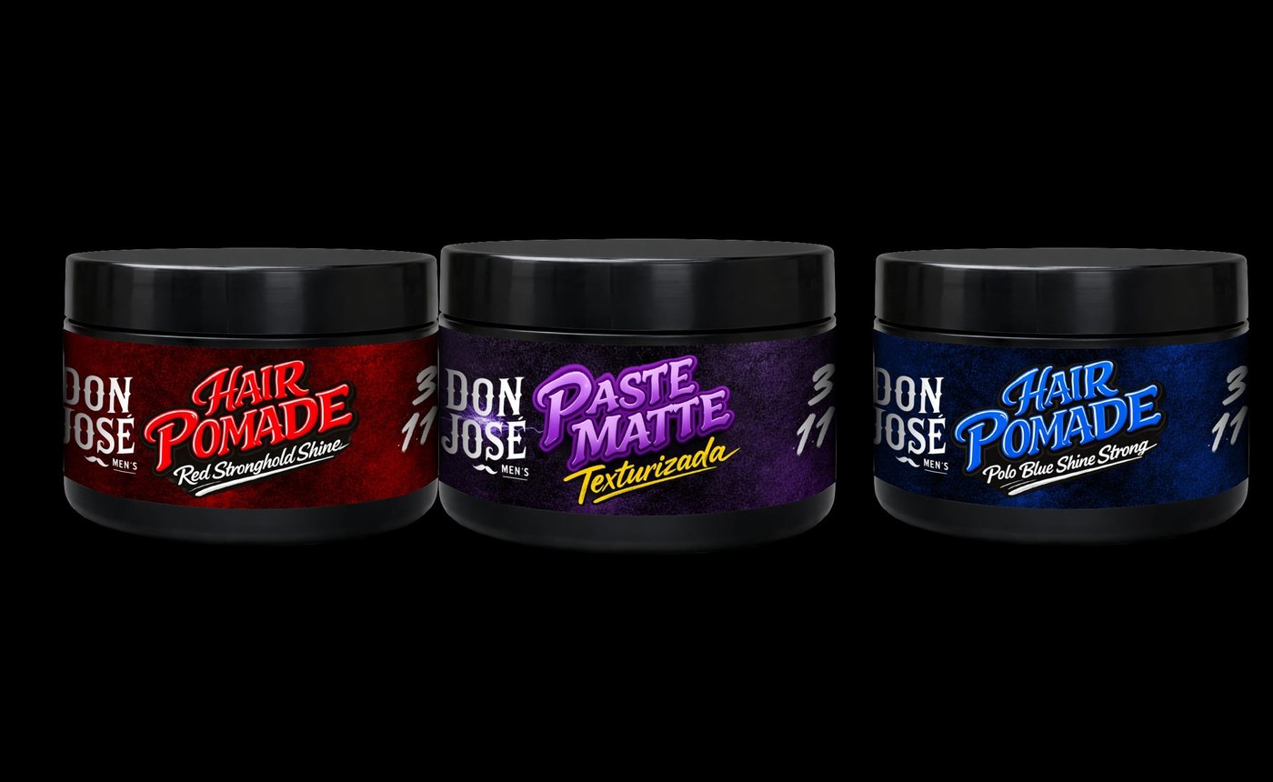Tarros de 350 ml Hair Pomade y Paste Matte